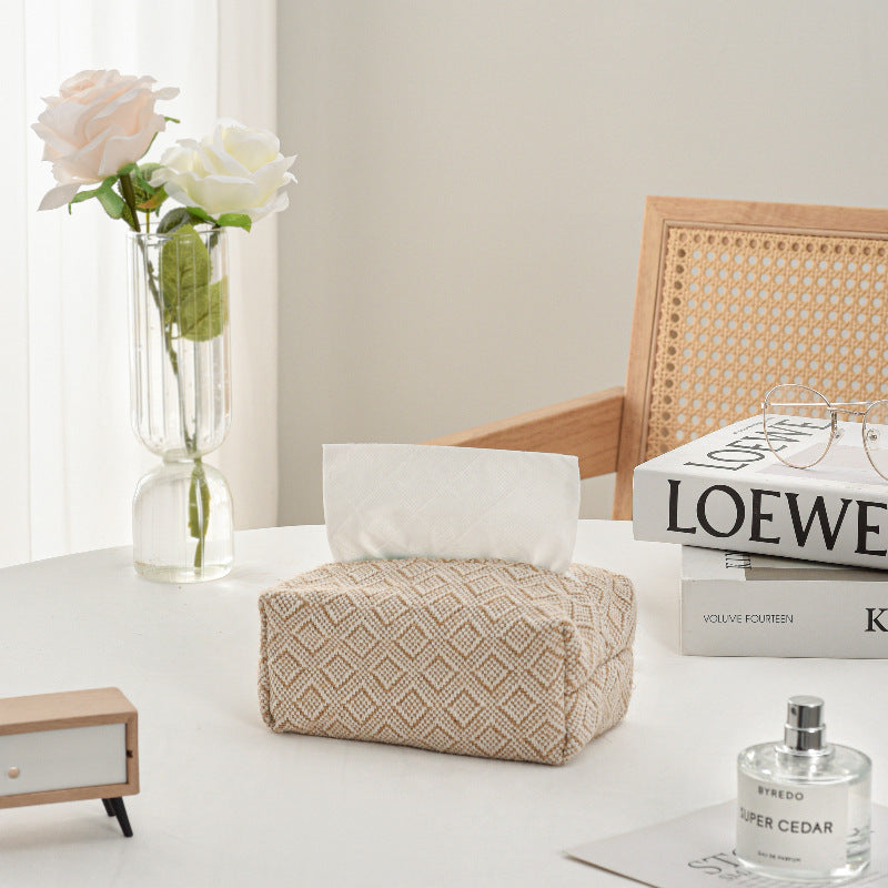 Decorative Textured Tissue Box Cover Kalsten