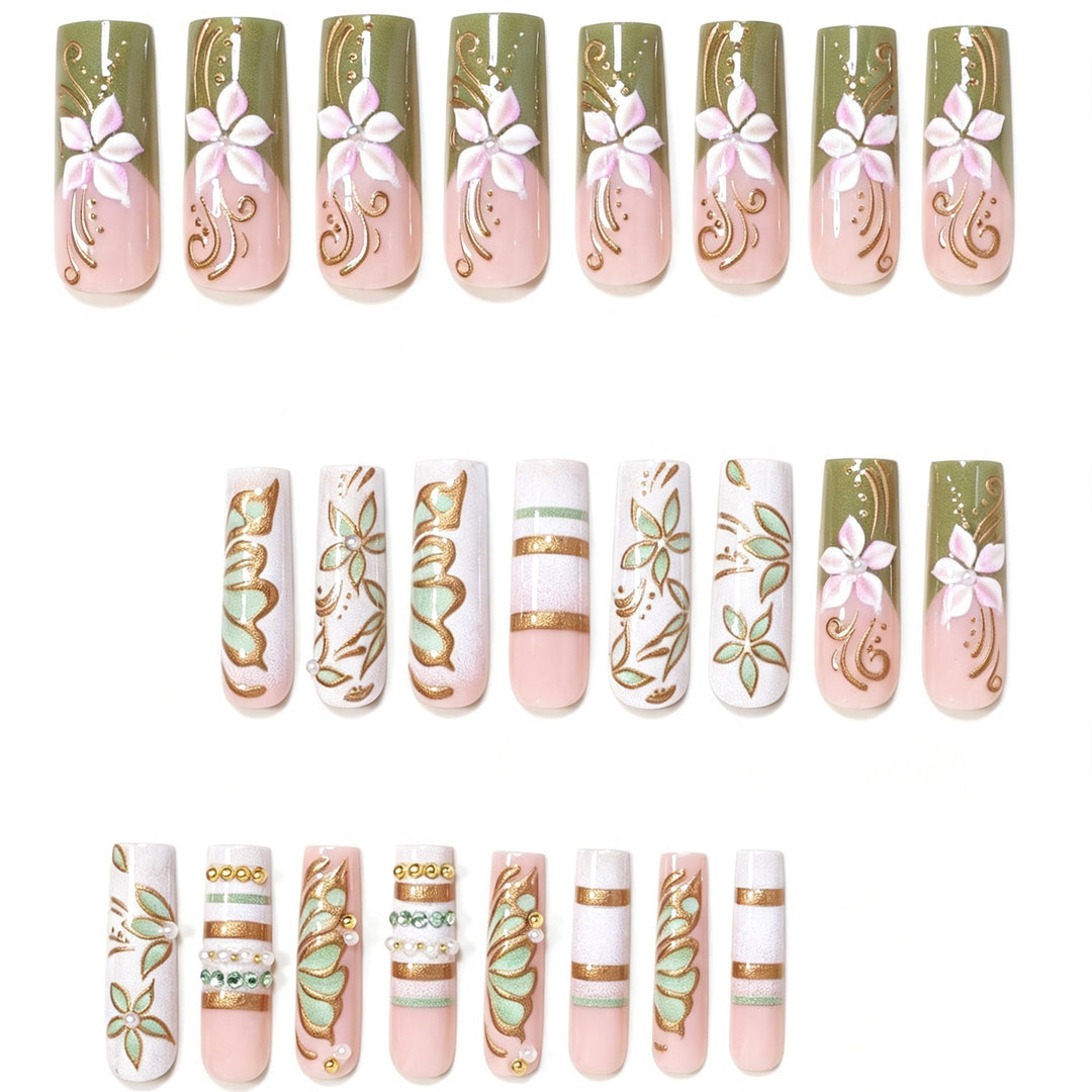 Artistic Luxury Press-On Nail Art Set Kalsten