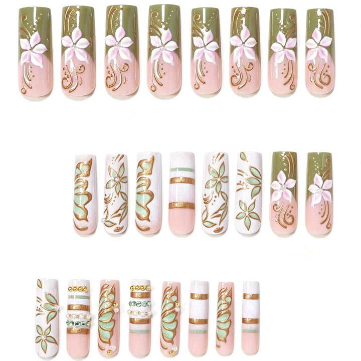 Artistic Luxury Press-On Nail Art Set Kalsten