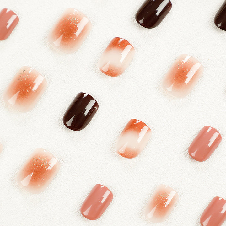 Elegant Nail Art with Glitter and Ombre Effect Kalsten