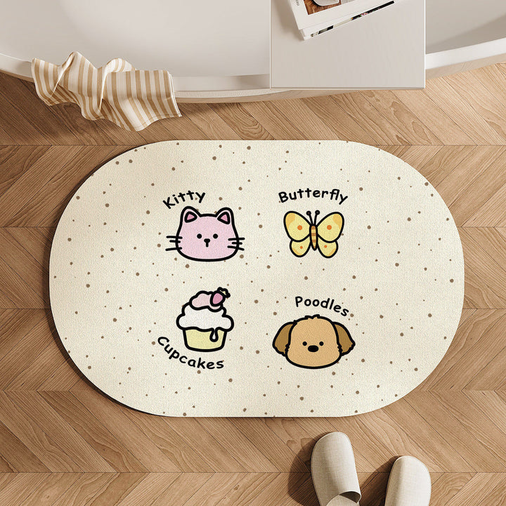 Playful Animal-Themed Area Mat