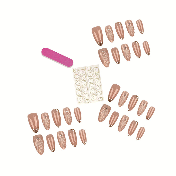 Elegant Art Deco Style Press-On Nails