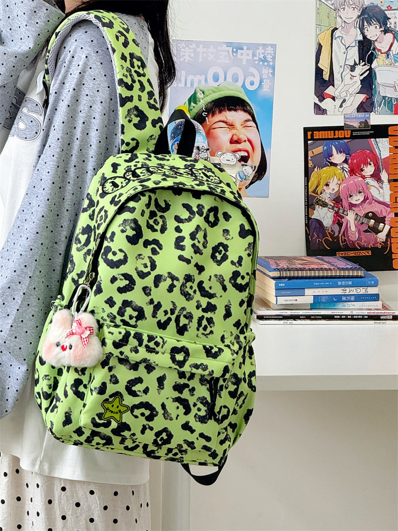 Fashion-Forward Leopard-Print Backpack Kalsten
