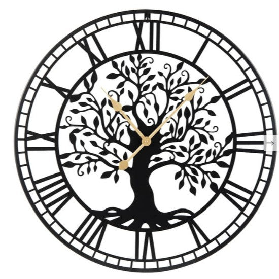 Decorative Wall Clock with Tree Motif Kalsten