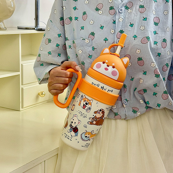 Ladies Playful Water Bottle with Animal Design Kalsten