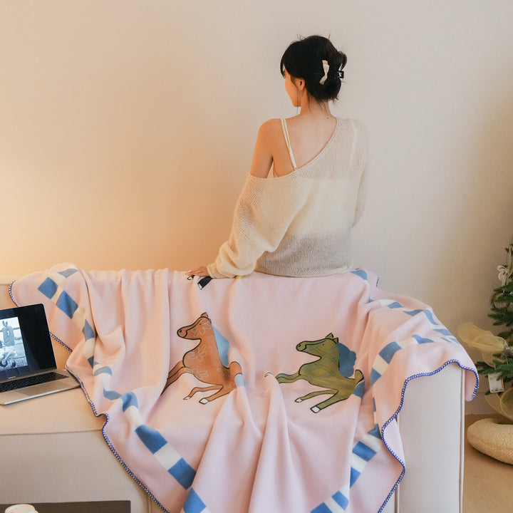Cozy blanket for sofa