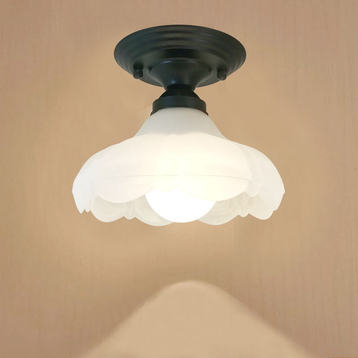 Vintage-Inspired Floral Ceiling Light