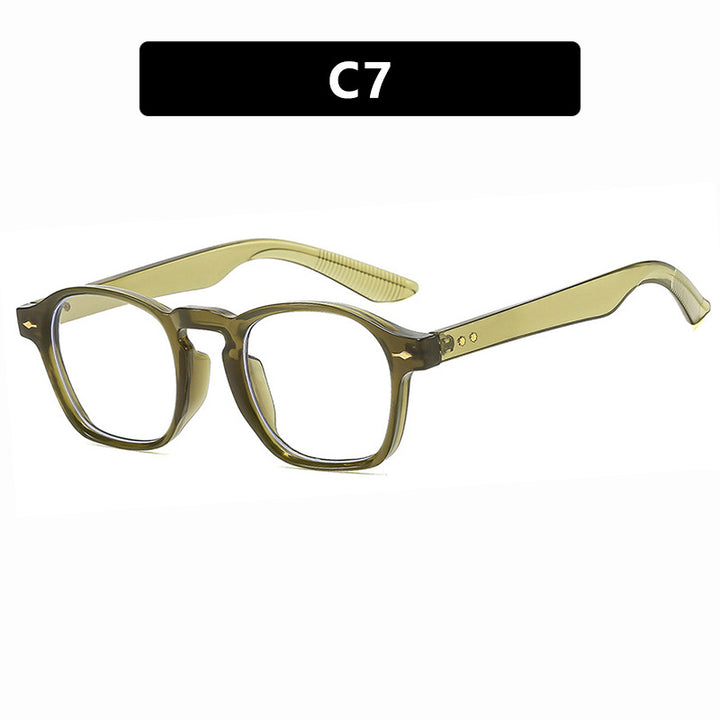 Ladies fashionable rectangular glasses with transparent frame Kalsten