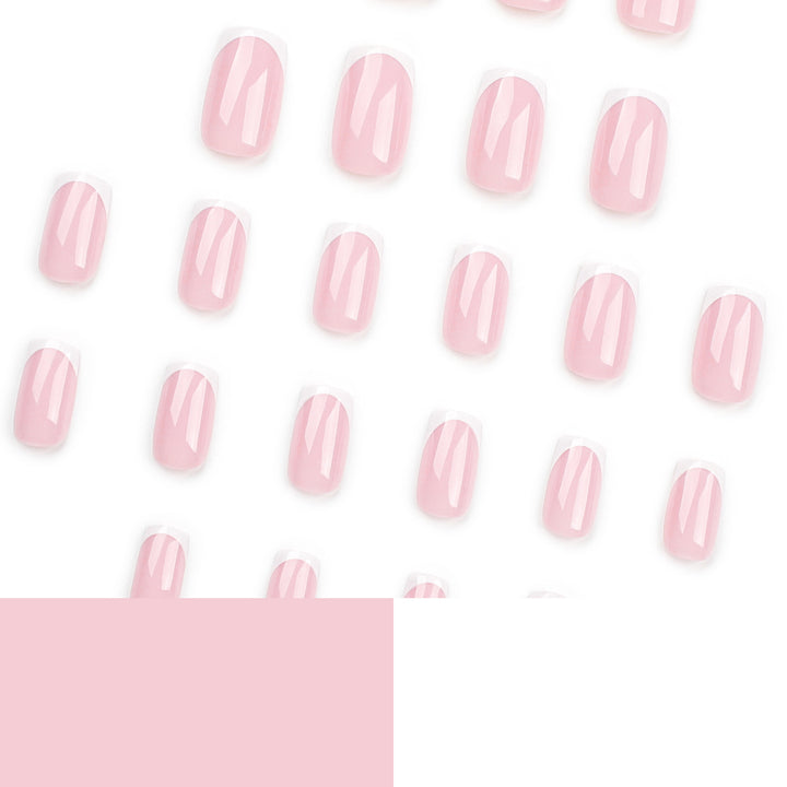 Elegant Nail Extensions with Precise French Tip Kalsten