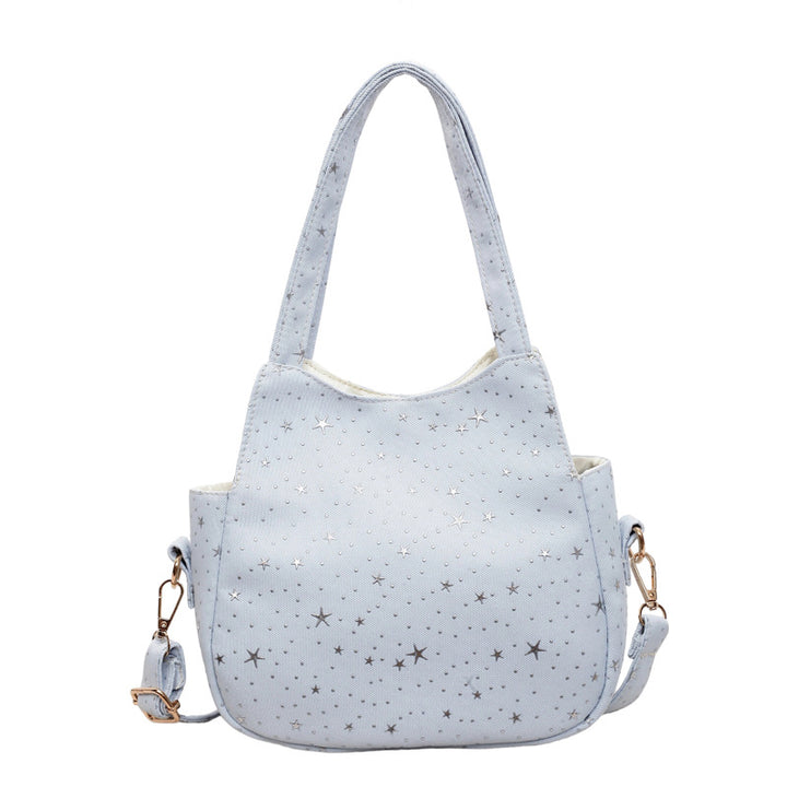 WoStar-Patterned Canvas Hobo Bag Kalsten