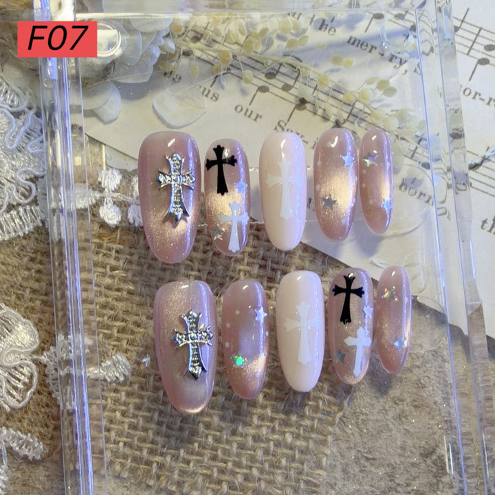Decorative Press-On Nail Art Set 1790731572