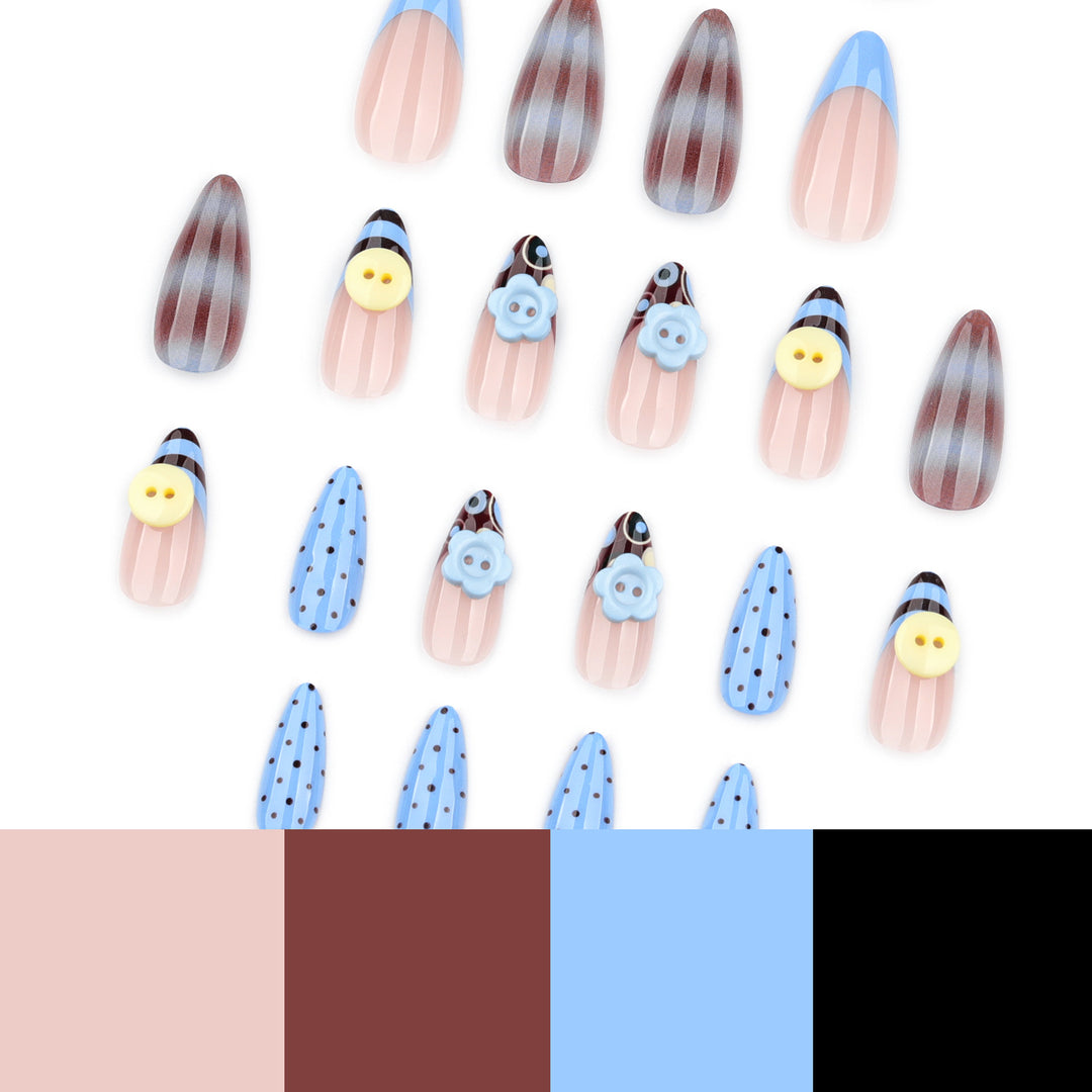 Creative Manicure Nails with Blooming Design Kalsten