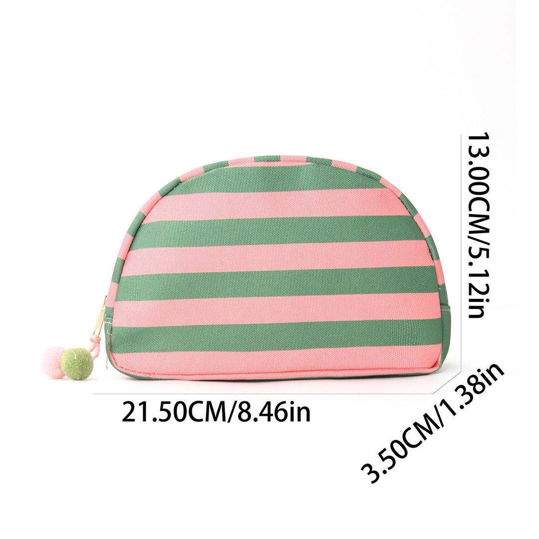Cosmetic bag with striking stripe pattern Kalsten
