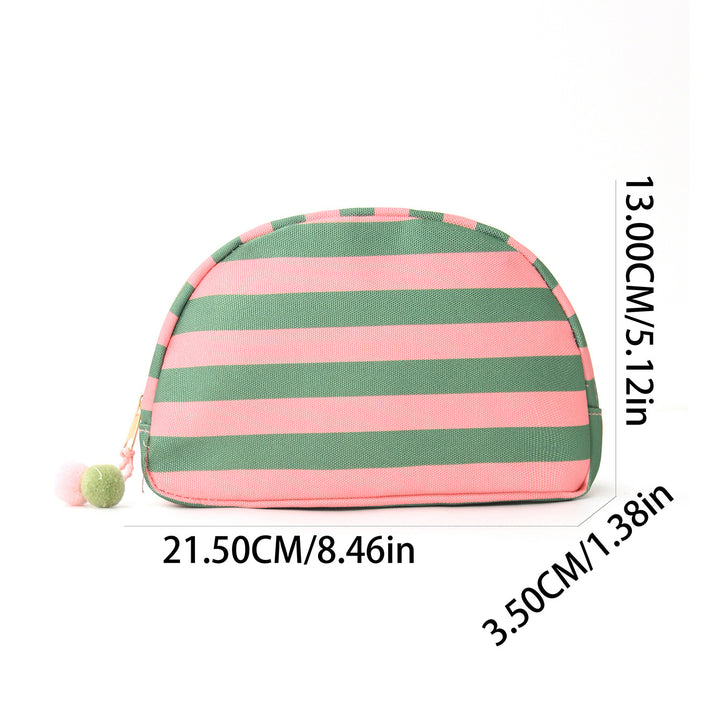 Cosmetic bag with striking stripe pattern Kalsten