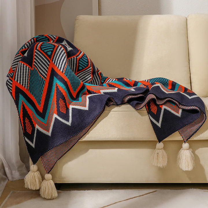 Decorative Knitted Throw Blanket Kalsten
