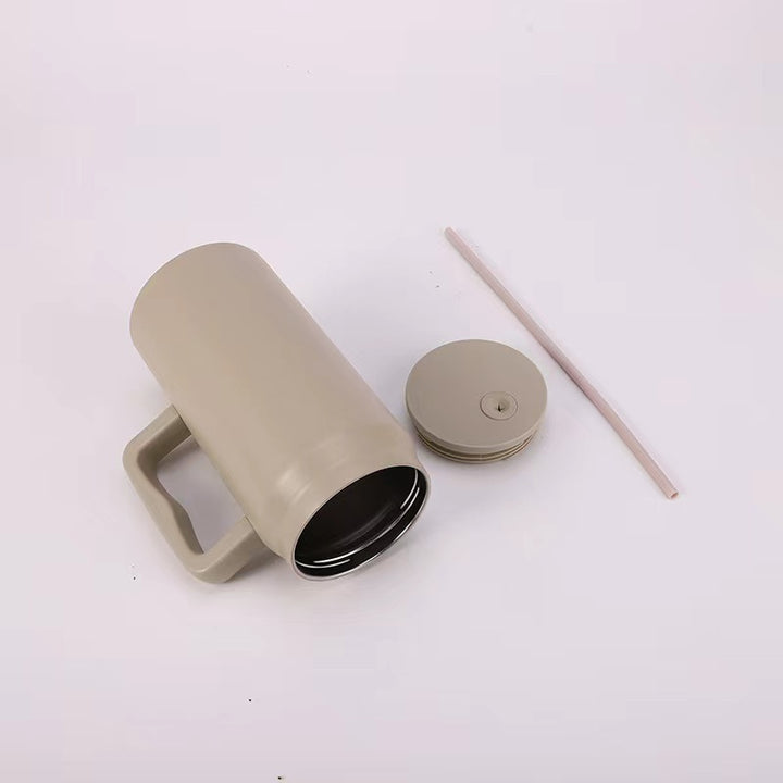 Women's Insulated Drinking Cup with Handle and Straw Kalsten