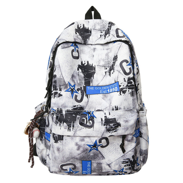 Graphic Print Multi-Compartment Backpack