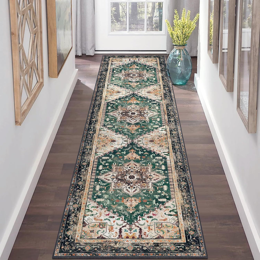 Vintage-Inspired Geometric Area Rug