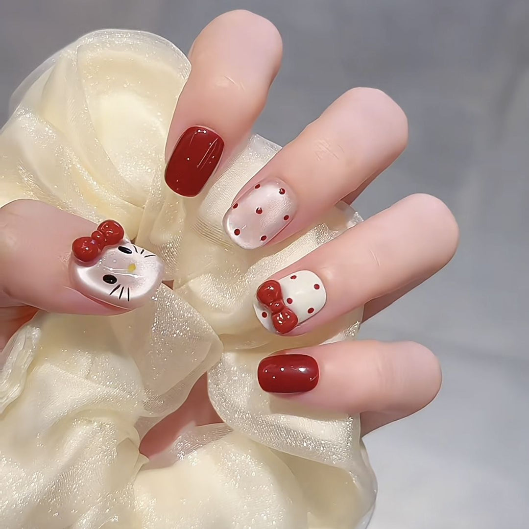Premium Glittering Press-On Nail Extensions Kalsten