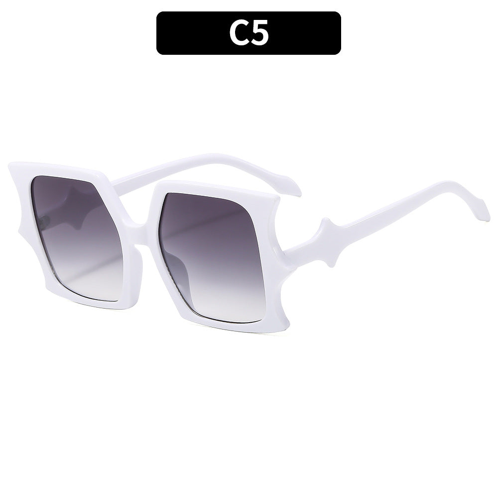 Avant-Garde Angular Frame Sunglasses