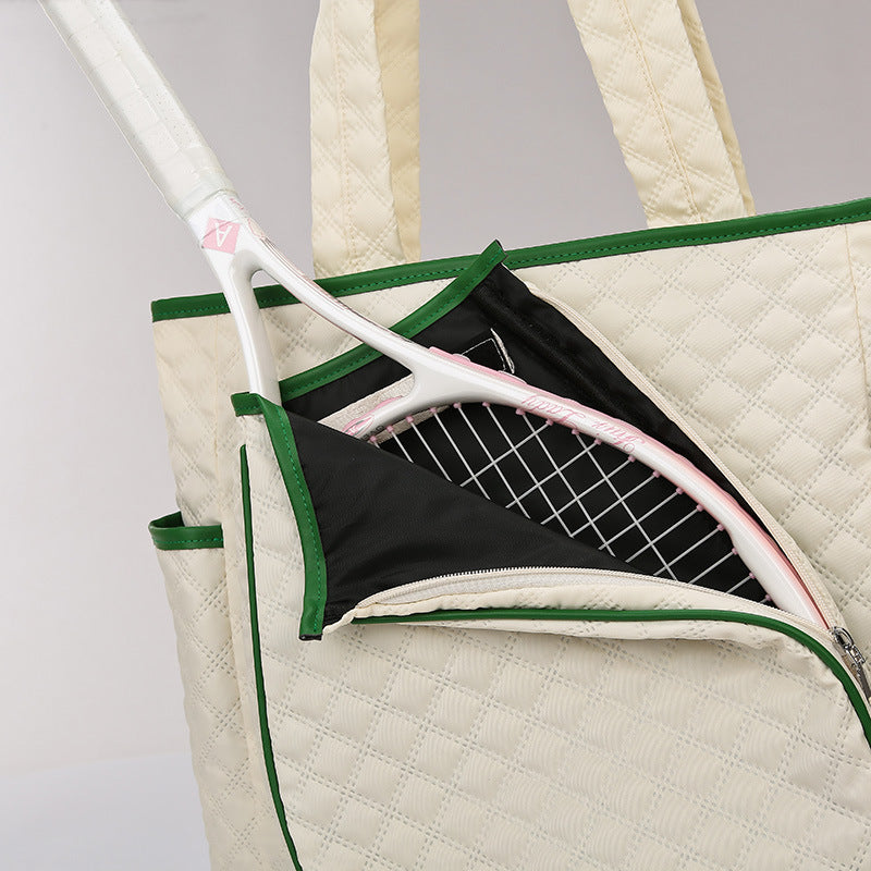 Multi-Pocket Quilted Tote Bag Kalsten
