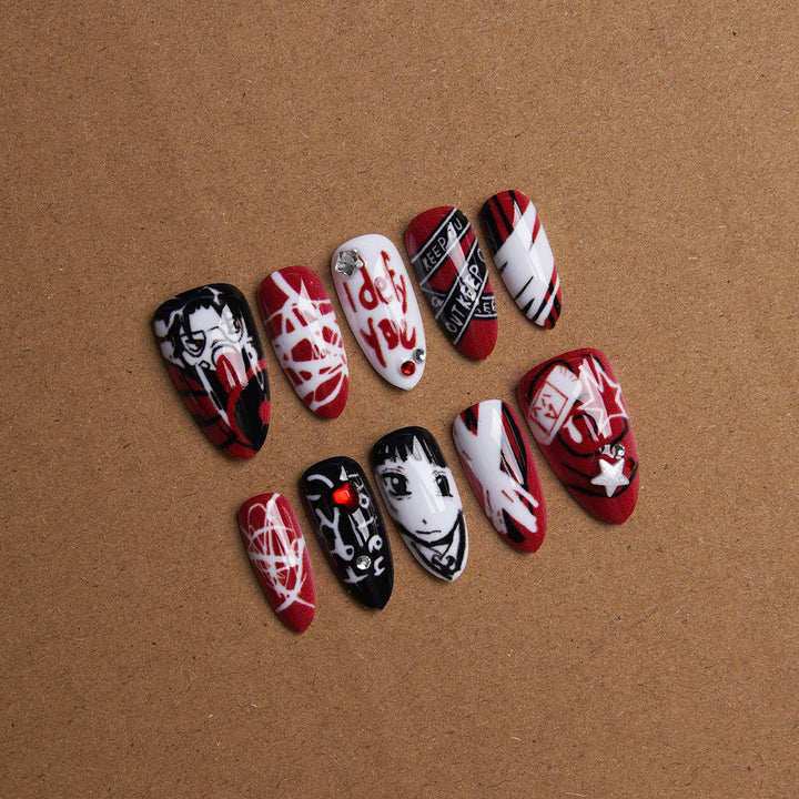 Creative Nail Art Set with Unique Graphics Kalsten