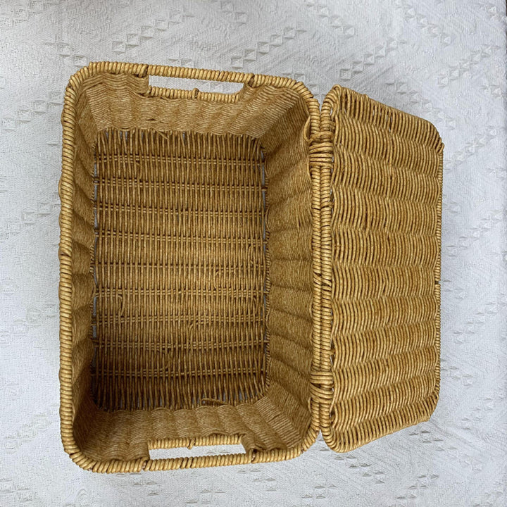 Versatile Rectangular Woven Storage Bin Kalsten