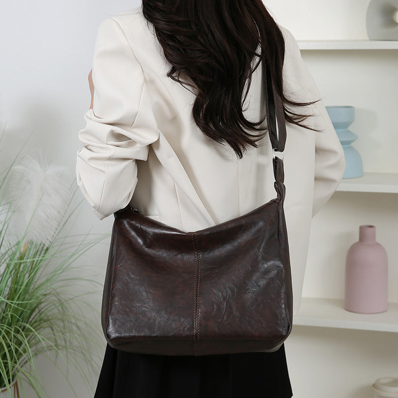 Elegant Leather Shoulder Bag Kalsten