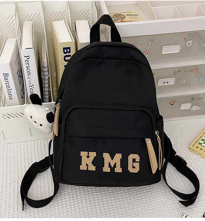 Casual Letter-Embellished Backpack