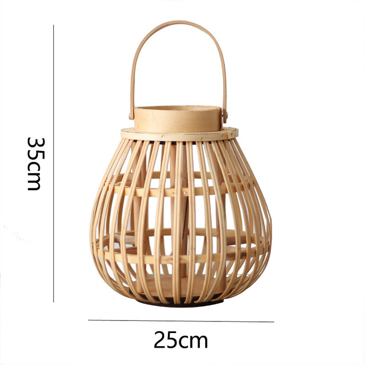 Natural Rattan Lantern Kalsten