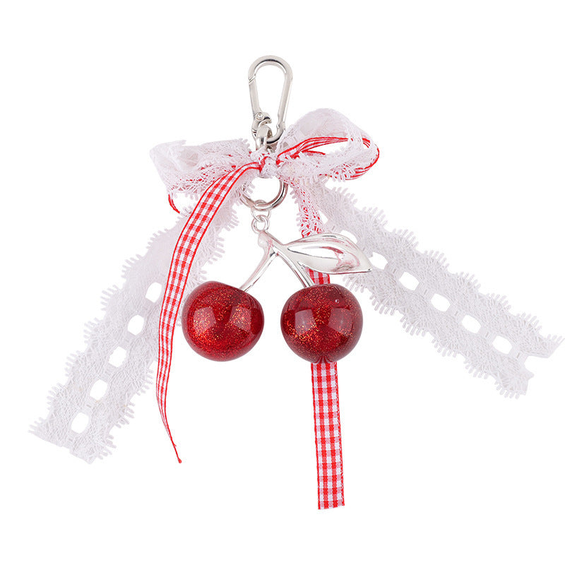 Decorative Cherry Charm Keychain Kalsten