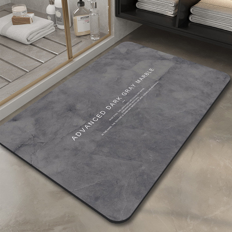 Elegant Marble-Inspired Bath Mat