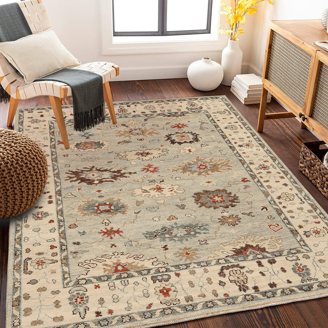 Vintage-inspired Floral Carpet