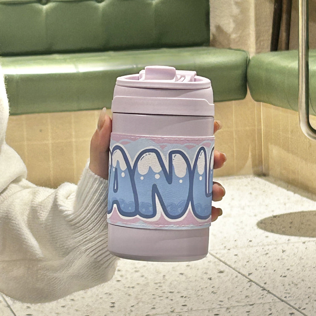 Ladies' insulated bottle with secure flip closure and charming animal motif Kalsten