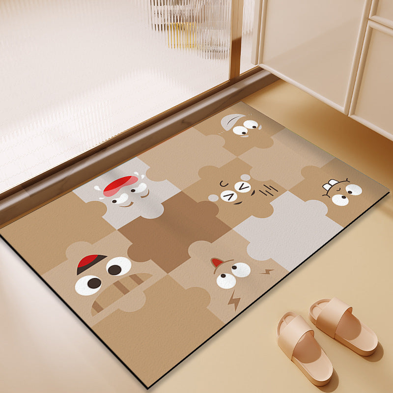 Fun-Themed Puzzle Design Area Mat