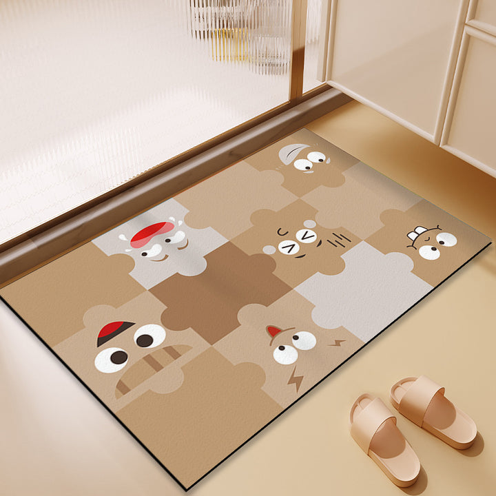 Fun-Themed Puzzle Design Area Mat