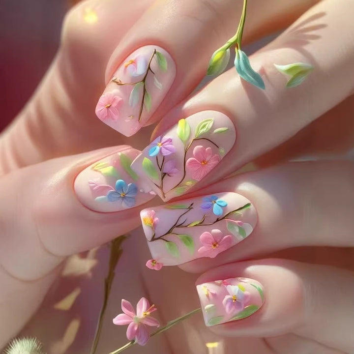 Nail art set with floral 3D embellishments Kalsten 1788017362