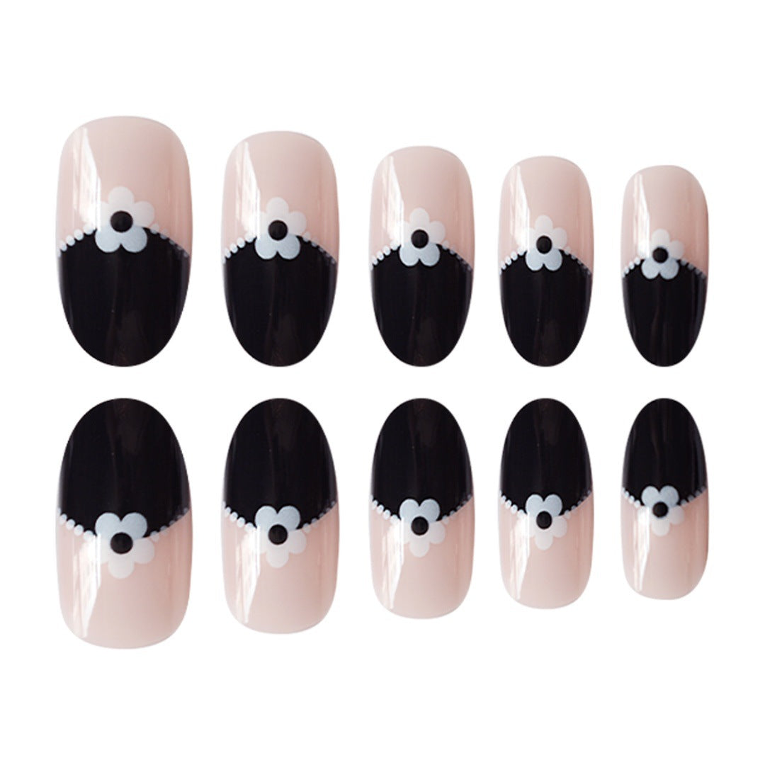 Artistic Floral Tip Press-On Nails Kalsten