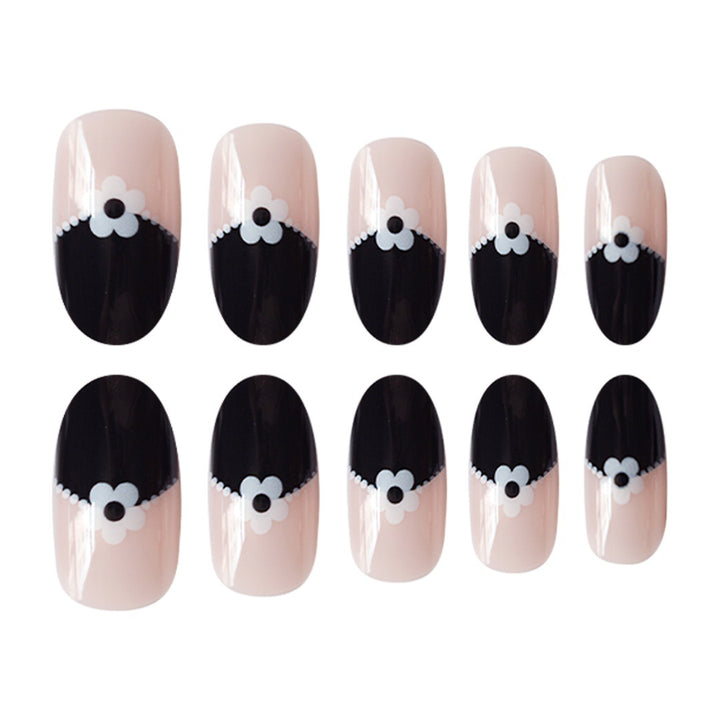 Artistic Floral Tip Press-On Nails Kalsten