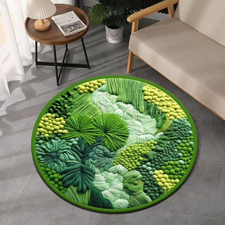 Textured Round Rug