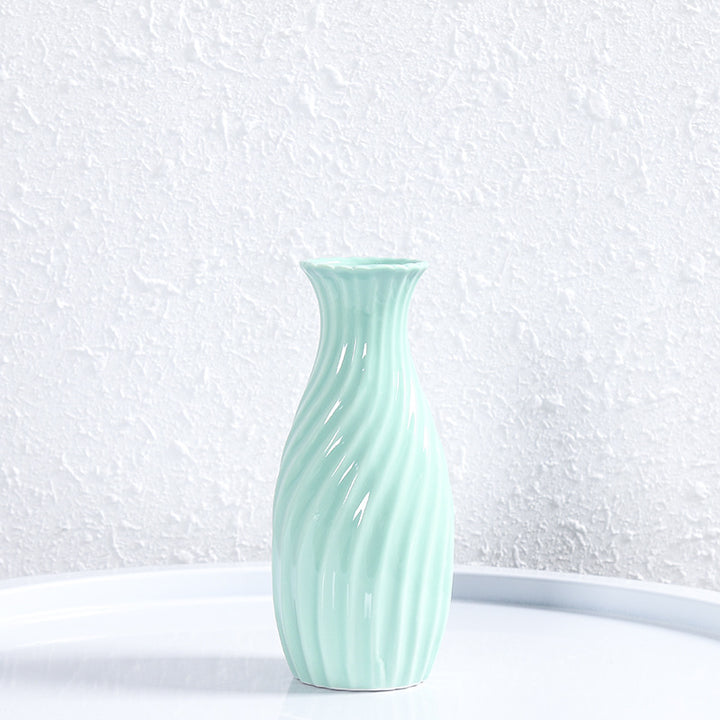 Decorative Spiral Ceramic Flower Vase Kalsten