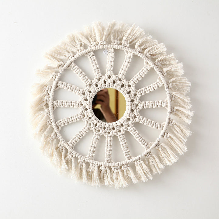 Bohemian Macrame Wall Mirror Kalsten