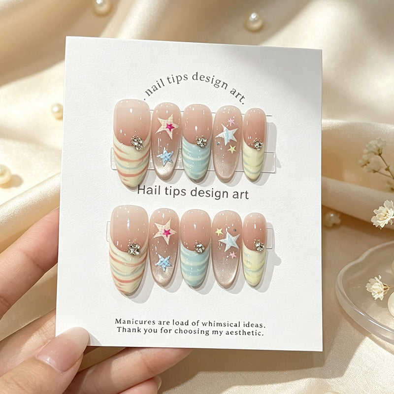 Whimsical Nail Art Press-On Set Kalsten