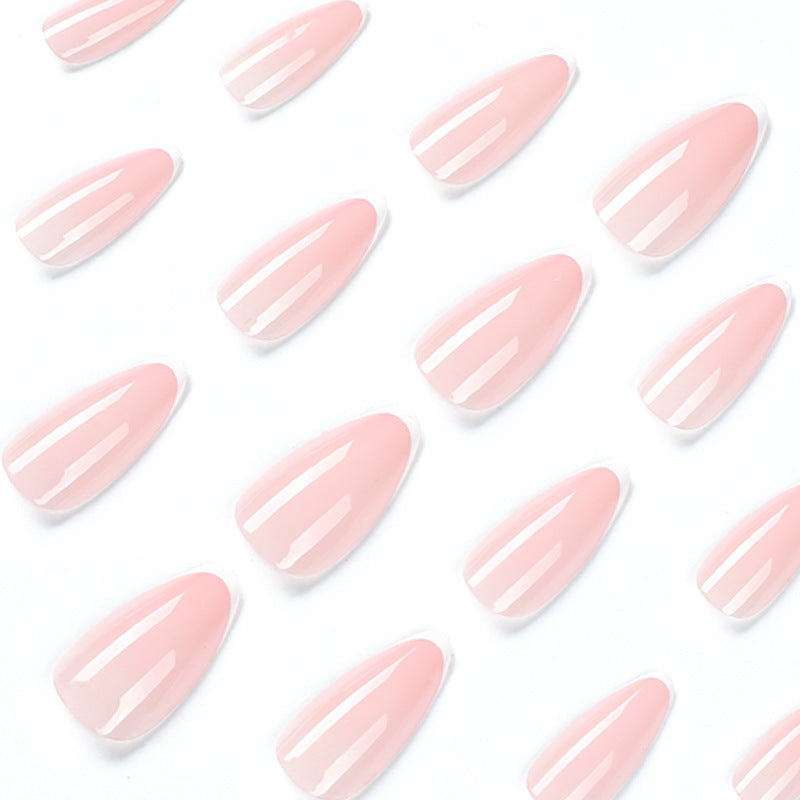 Artistic Stiletto Nails with Elegant French Tip Design Kalsten