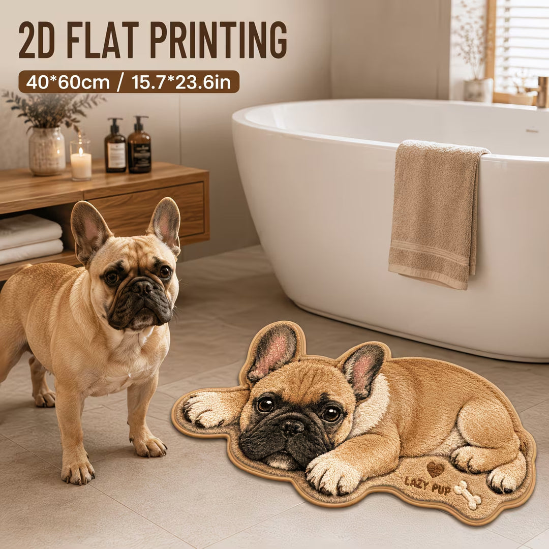 Cute Dog-Shaped Bath Mat