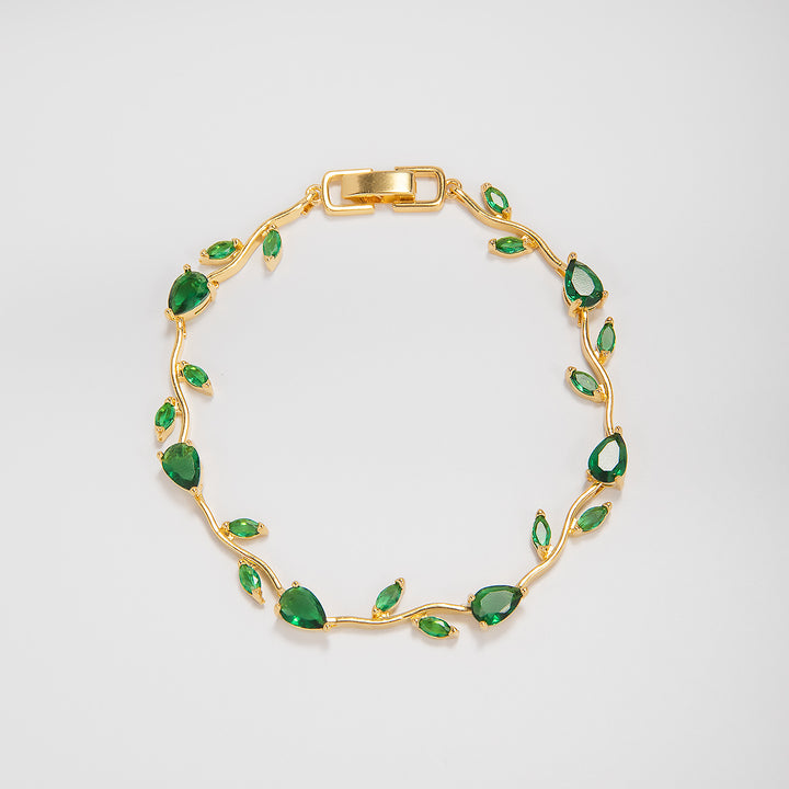 Elegant Floral Design Statement Bracelet Kalsten