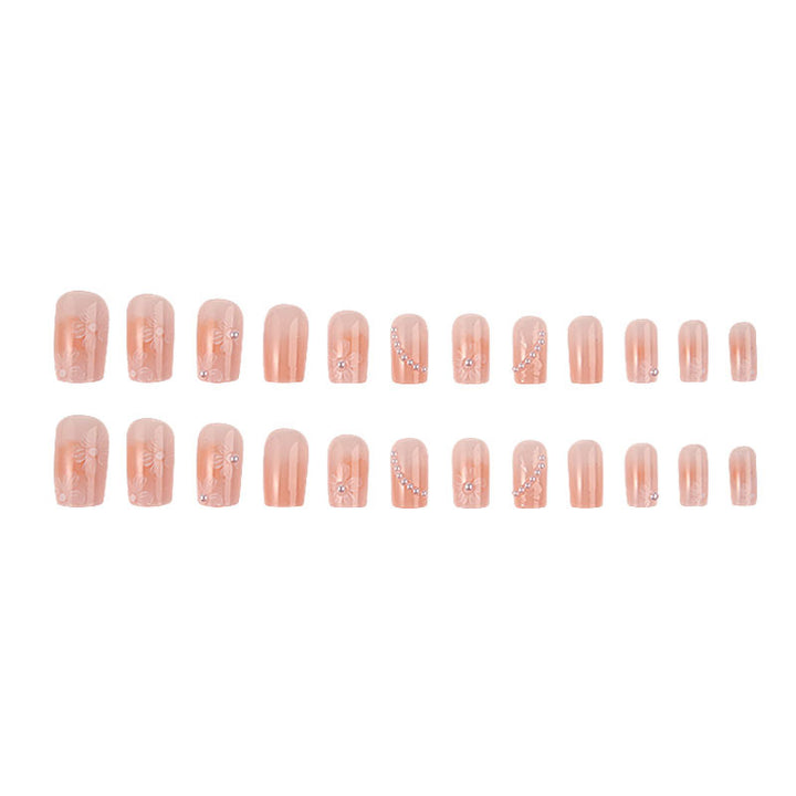 Elegant Floral Decor Press-On Nails
