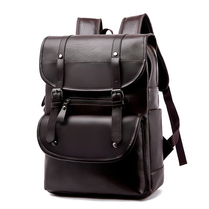 Backpack made of high-quality synthetic leather with multifunctional compartment system Kalsten