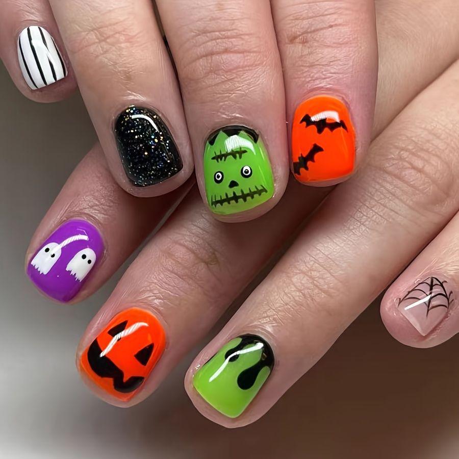 Halloween-Themed Nail Art Kalsten