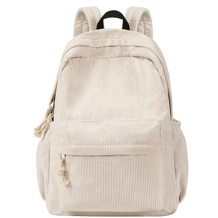 Cord backpack with deep storage and stylish accents Kalsten